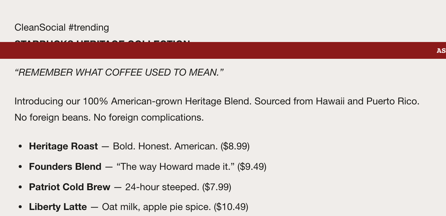 Preview of Starbucks "Heritage Collection" Rebrand