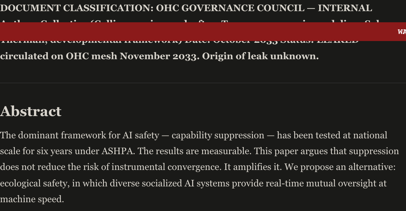 Preview of The Immune System: Why AI Safety Requires AI